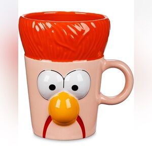 🌴 Disney Parks The Muppets BEAKER Mug Sculpted Face Ceramic Cup 17oz NEW